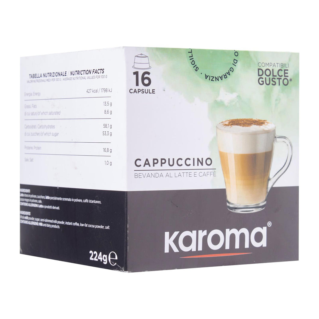 Karoma Cappuccino Drink Dolcegusto compatible  X 16