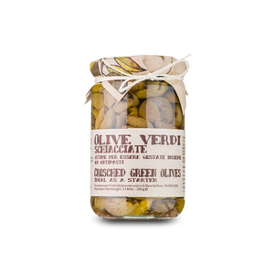 Crispy crushed green olives flavored with fennel - 280g - Italian Market
