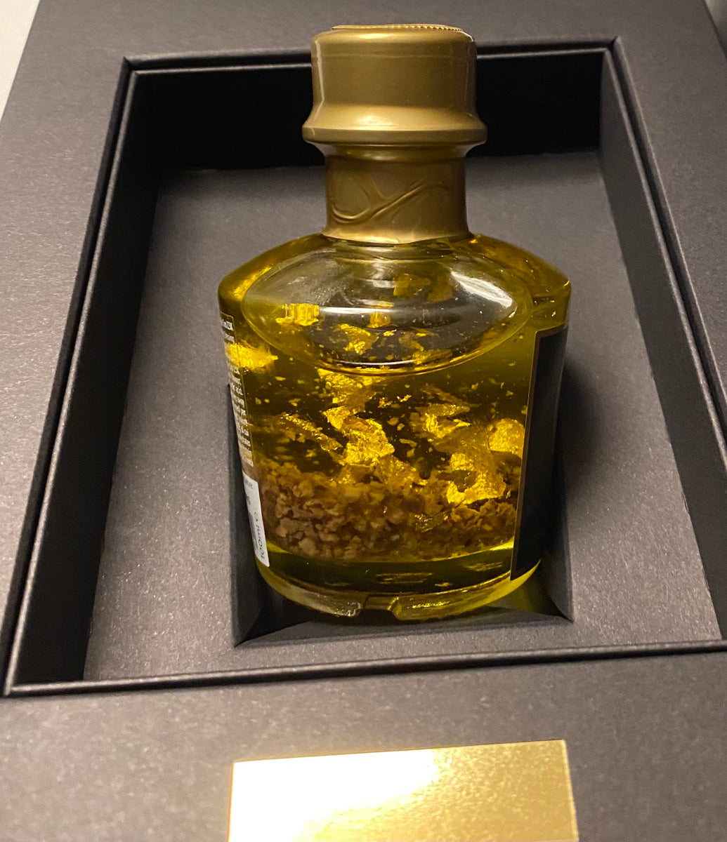 Alba Truffle in Olive oil with 24K Gold leaves – Sapori Italiani