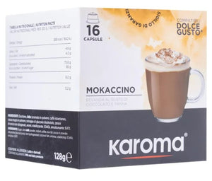 Karoma Mokaccino Drink Dolce Gusto Capsule Compatible X 16
