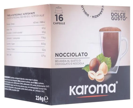 Karoma Hazelnut flavored drink Nespresso  Compatible Capsule X 10