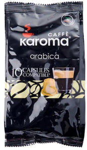 Karoma Arabica Coffee Nespresso Compatible X 10