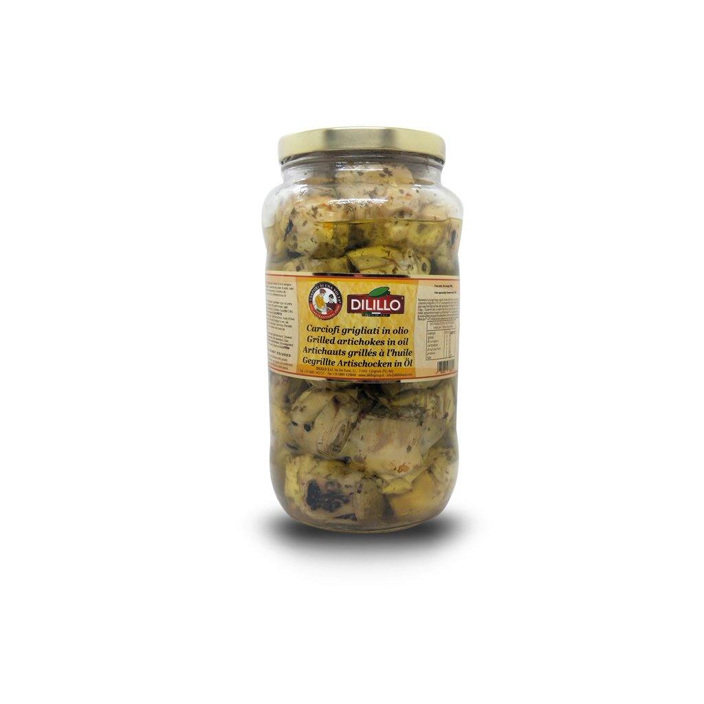 Grilled Artichokes in Sunflower Seed Oil Jar 3.1 kg - Italian Market